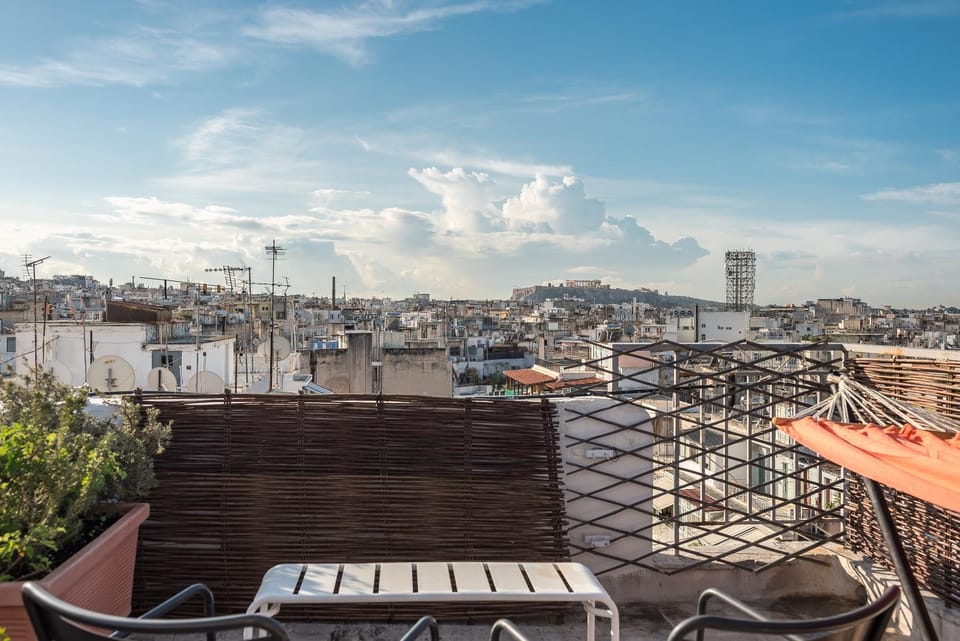 Amazing Acropolis View from Exarcheia Apartment in Athens