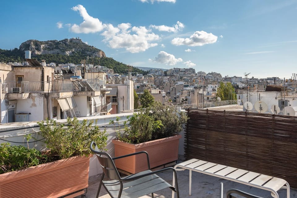 Amazing Acropolis View from Exarcheia Apartment in Athens