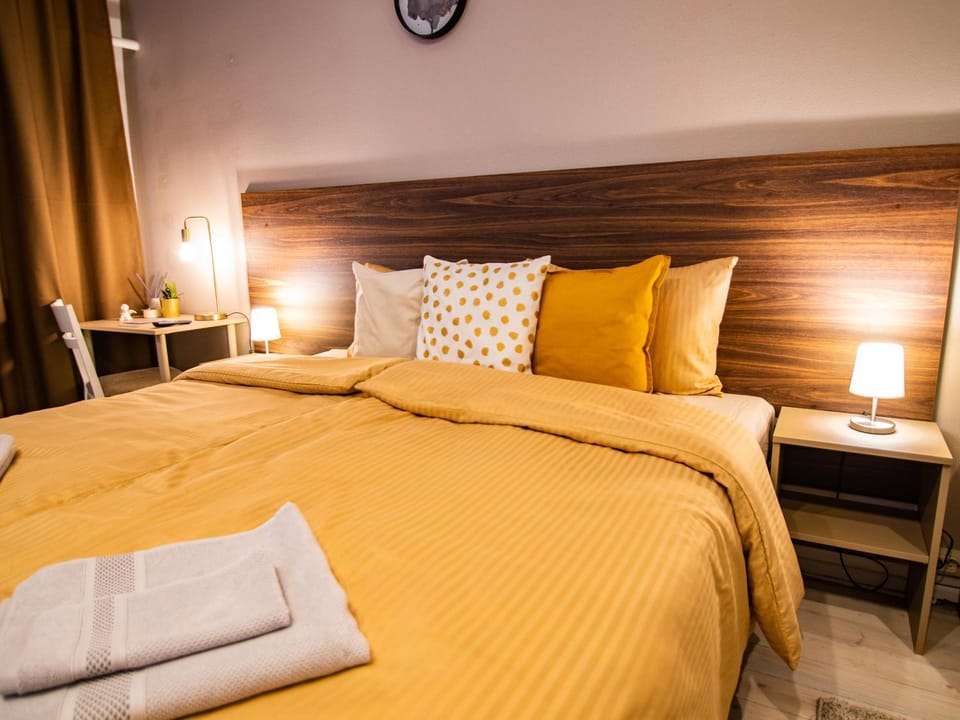 Bed, Decorative detail, Bedroom