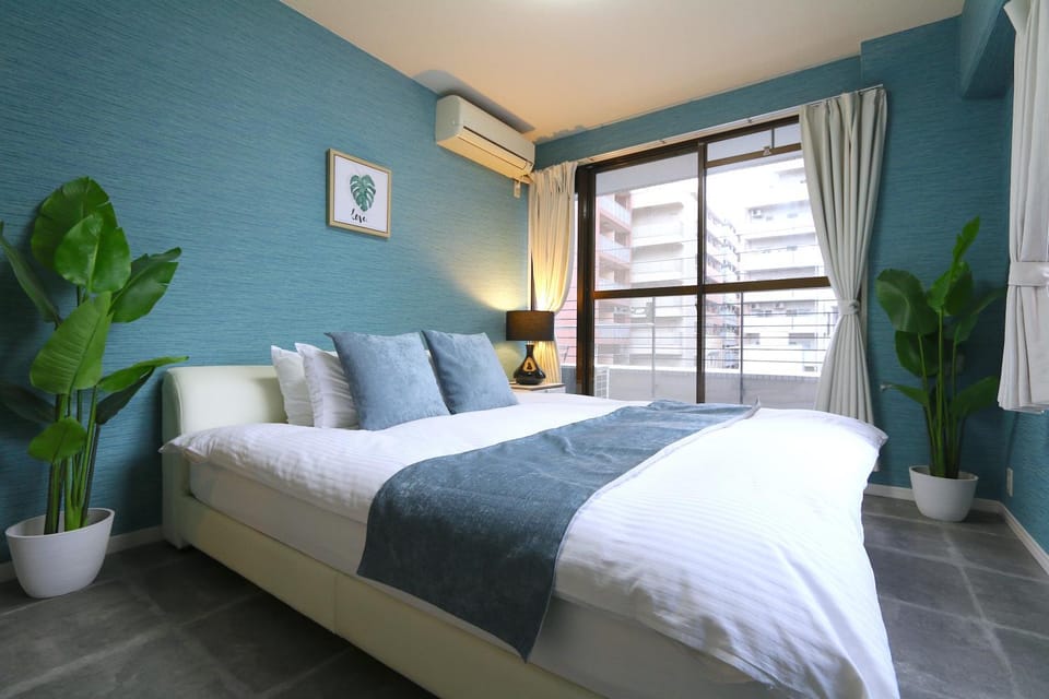 Bed, Photo of the whole room, Bedroom, air conditioner