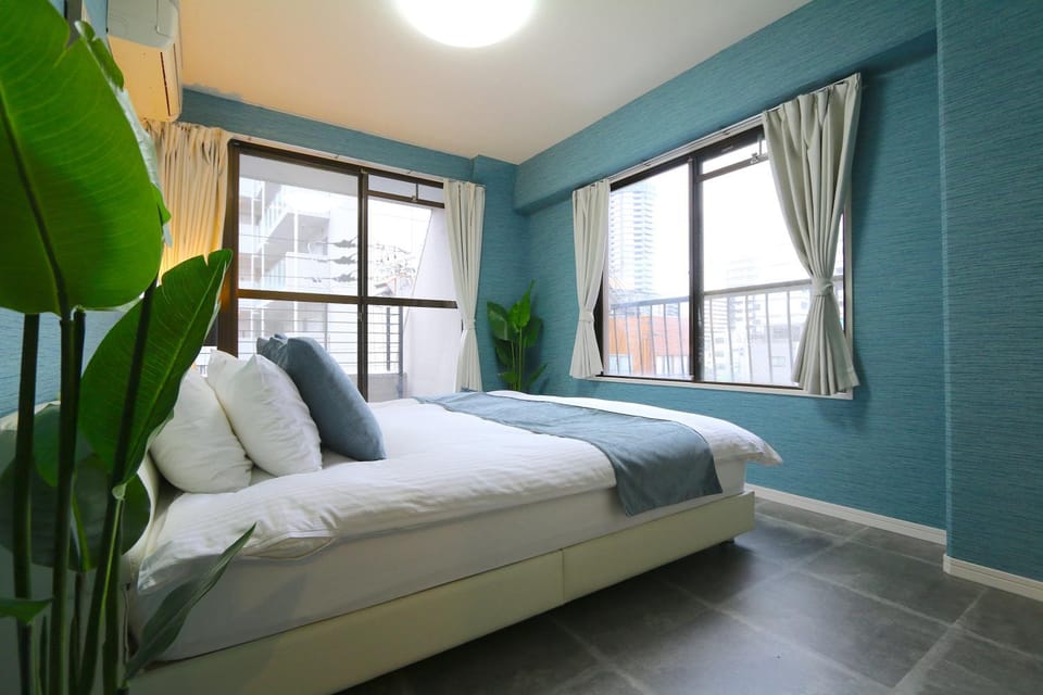 Bed, Photo of the whole room, Bedroom, air conditioner