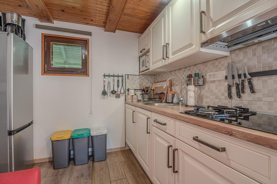 Kitchen or kitchenette, dishwasher