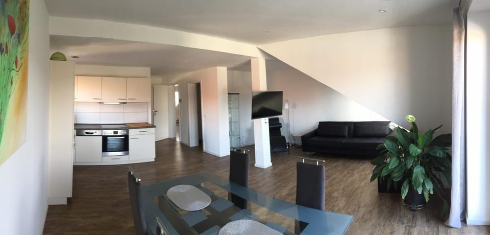 Kitchen or kitchenette, Living room, Dining area