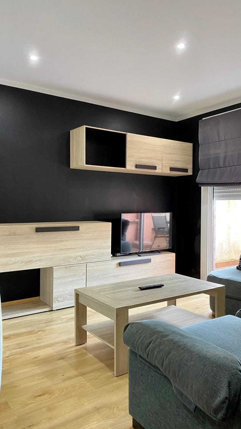 TV and multimedia, Kitchen or kitchenette, Living room, Seating area, Bedroom