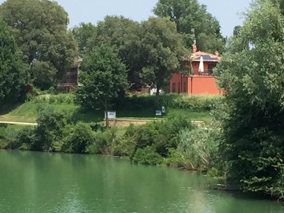 Property building, Natural landscape, Lake view