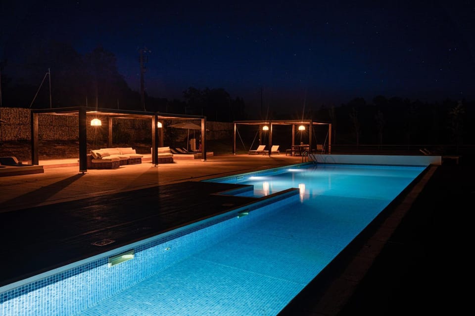 Night, Swimming pool