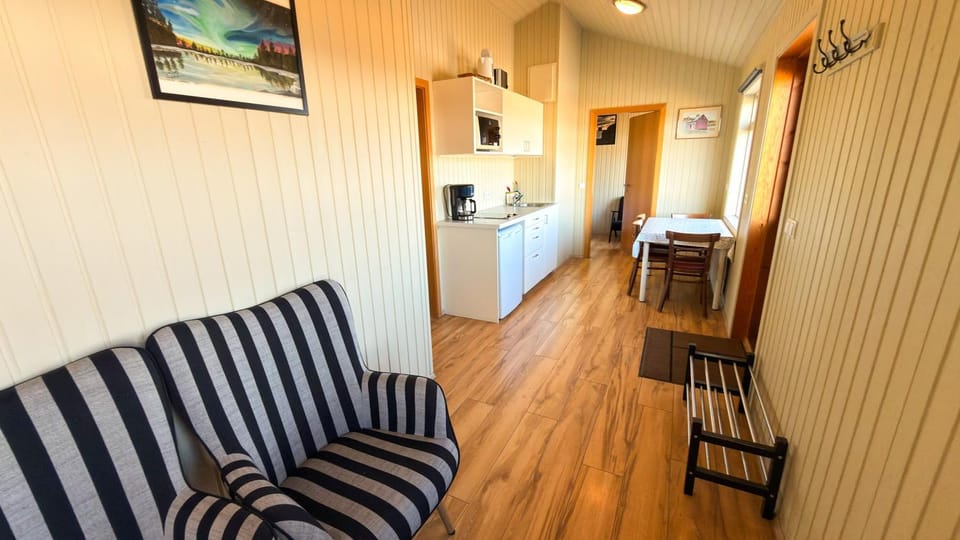 Kitchen or kitchenette, Living room, Seating area
