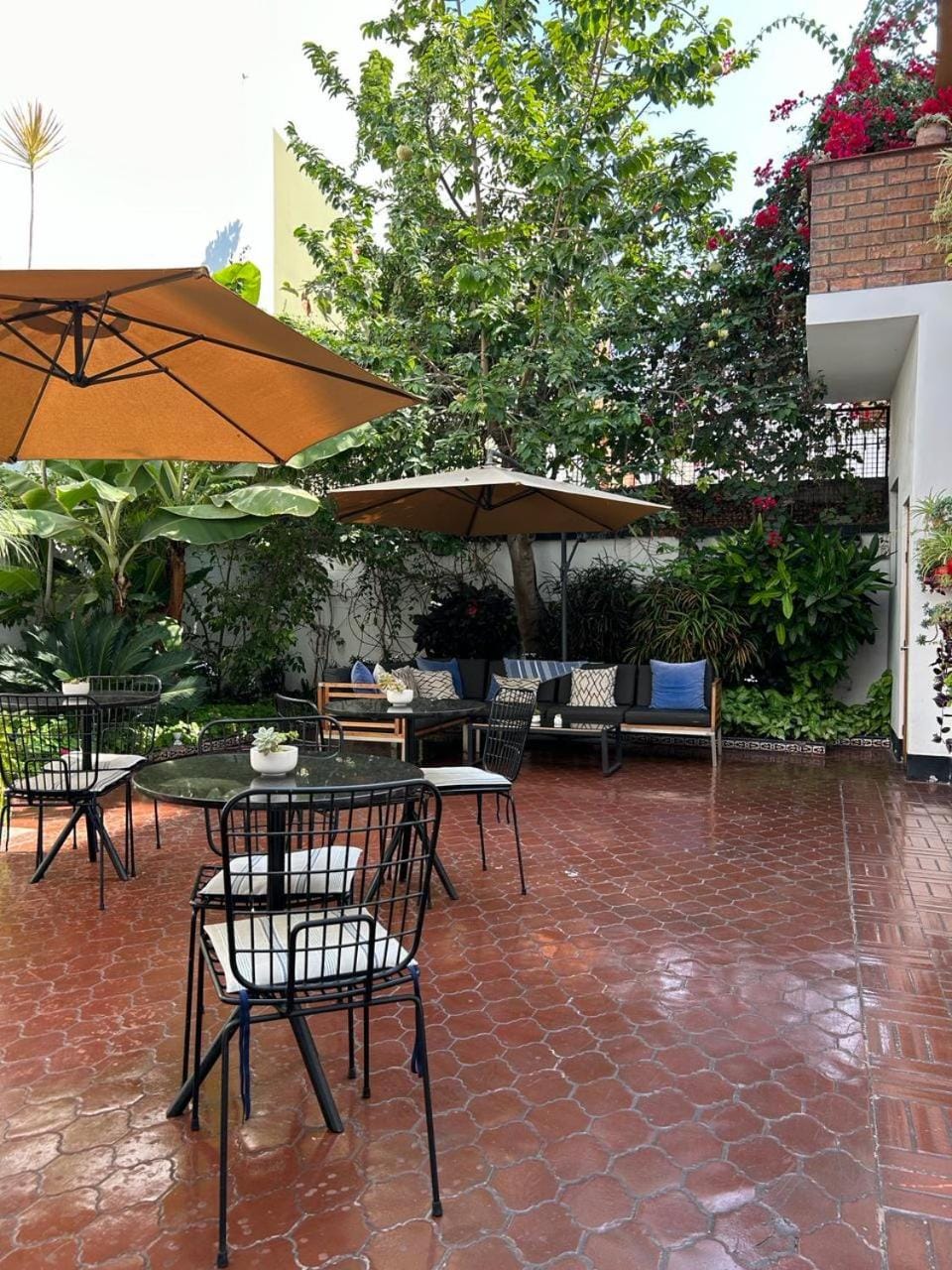 Patio, Balcony/Terrace, Inner courtyard view