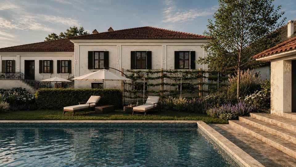 Garden view, Pool view, Swimming pool, Swimming pool, sunbed