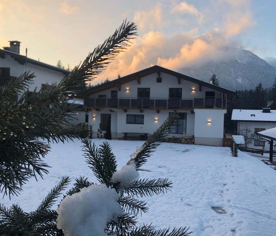 Property building, Winter, Mountain view
