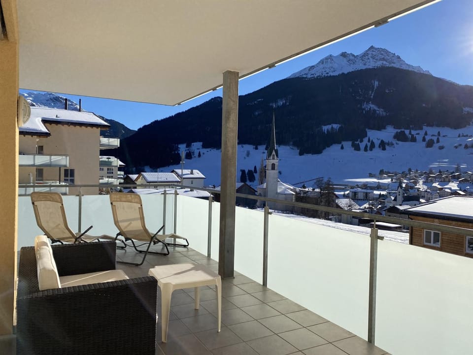Winter, Balcony/Terrace, Mountain view
