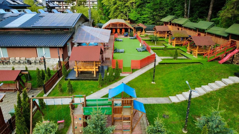 Spring, Day, Natural landscape, Children play ground, Garden, Garden view