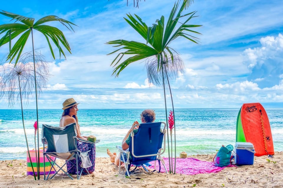 People, Beach, Sea view