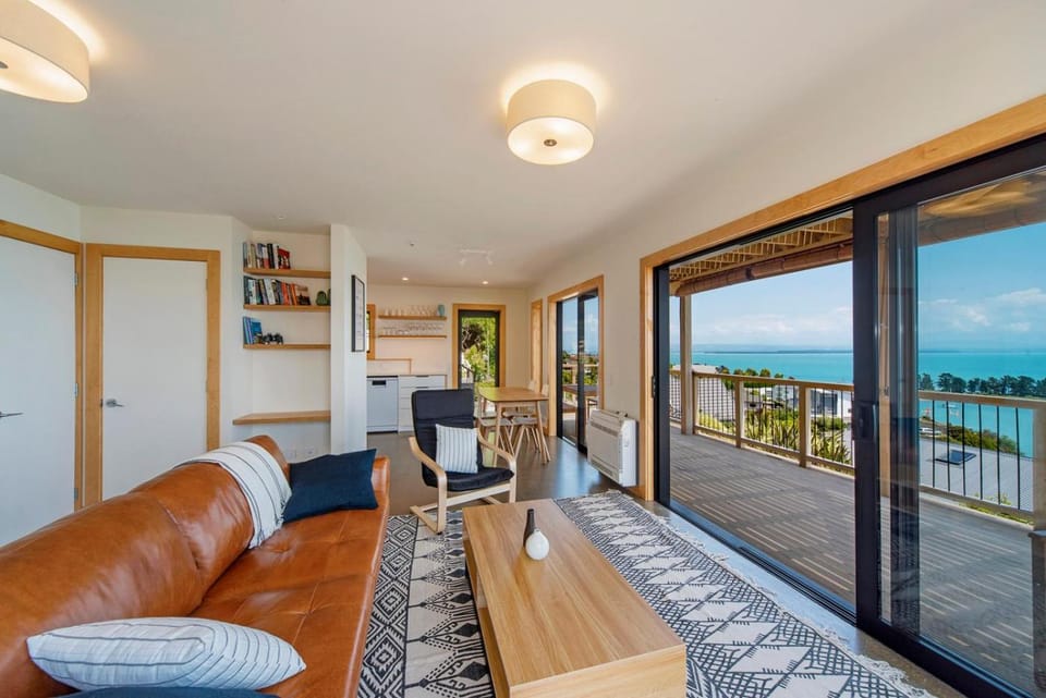 Living room, Seating area, Sea view
