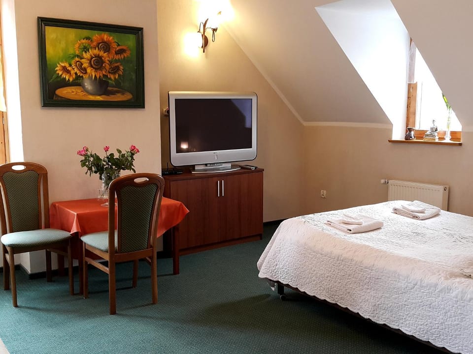 Bed, TV and multimedia, View (from property/room), Living room, Photo of the whole room, Seating area, Bedroom