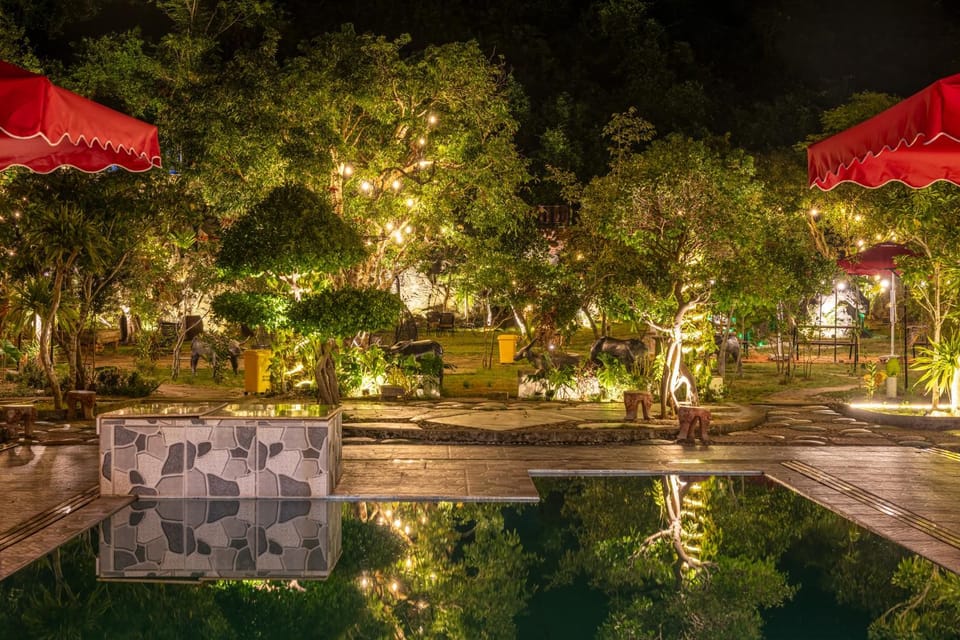 Night, Swimming pool