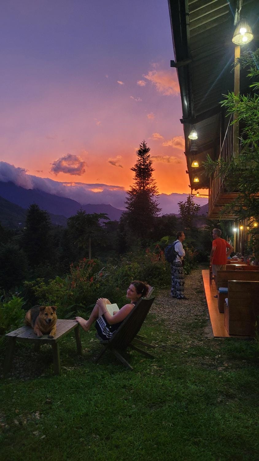 People, Natural landscape, Garden view, Mountain view, Sunset, group of guests