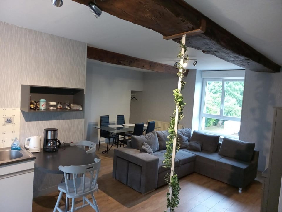 Kitchen or kitchenette, Living room, Dining area