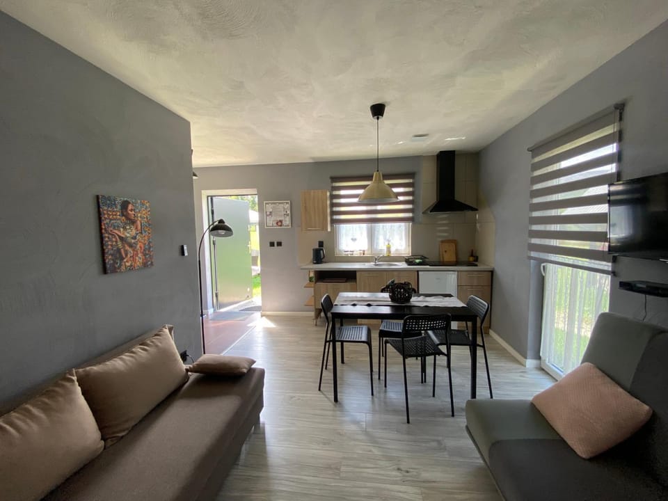 TV and multimedia, Kitchen or kitchenette, Living room, Seating area, Dining area
