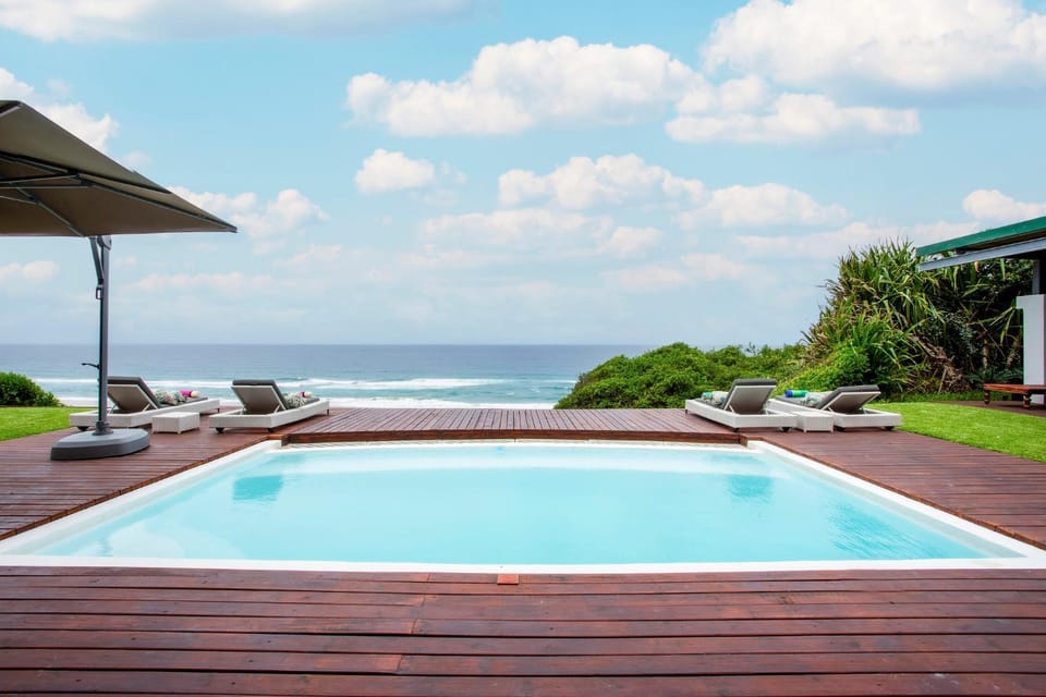 View (from property/room), Pool view, Sea view, Swimming pool, sunbed