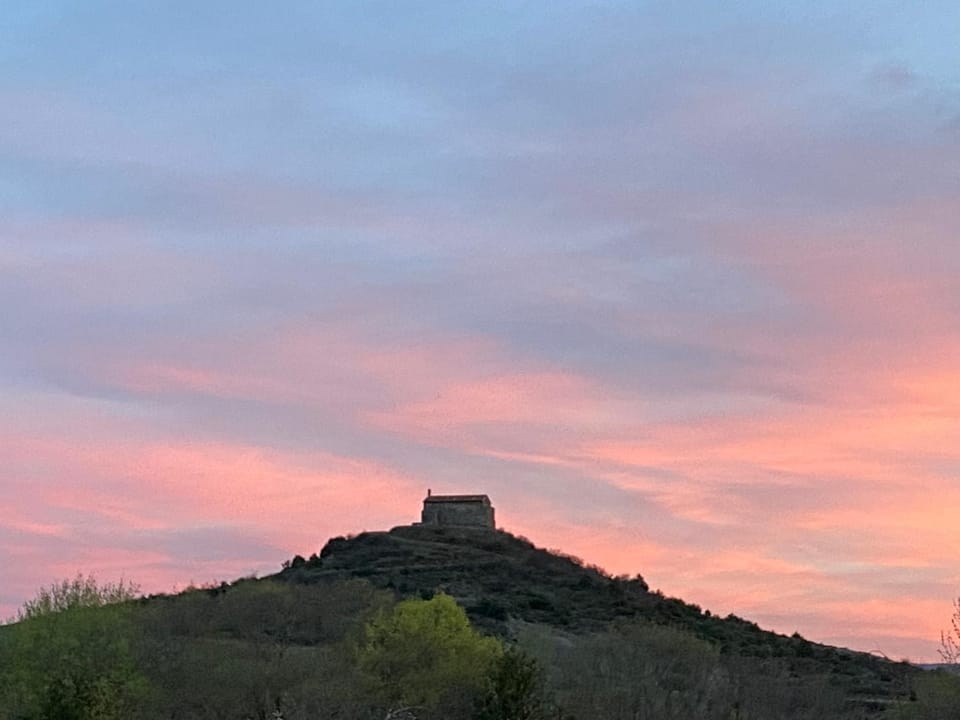 Nearby landmark, Natural landscape, Sunset