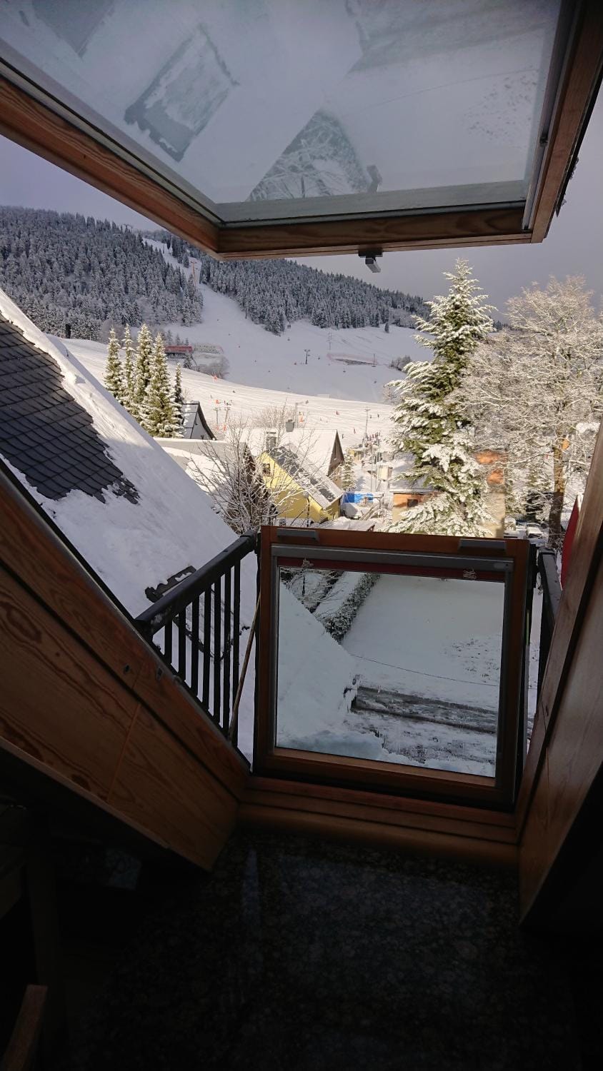 Winter, Balcony/Terrace, Mountain view