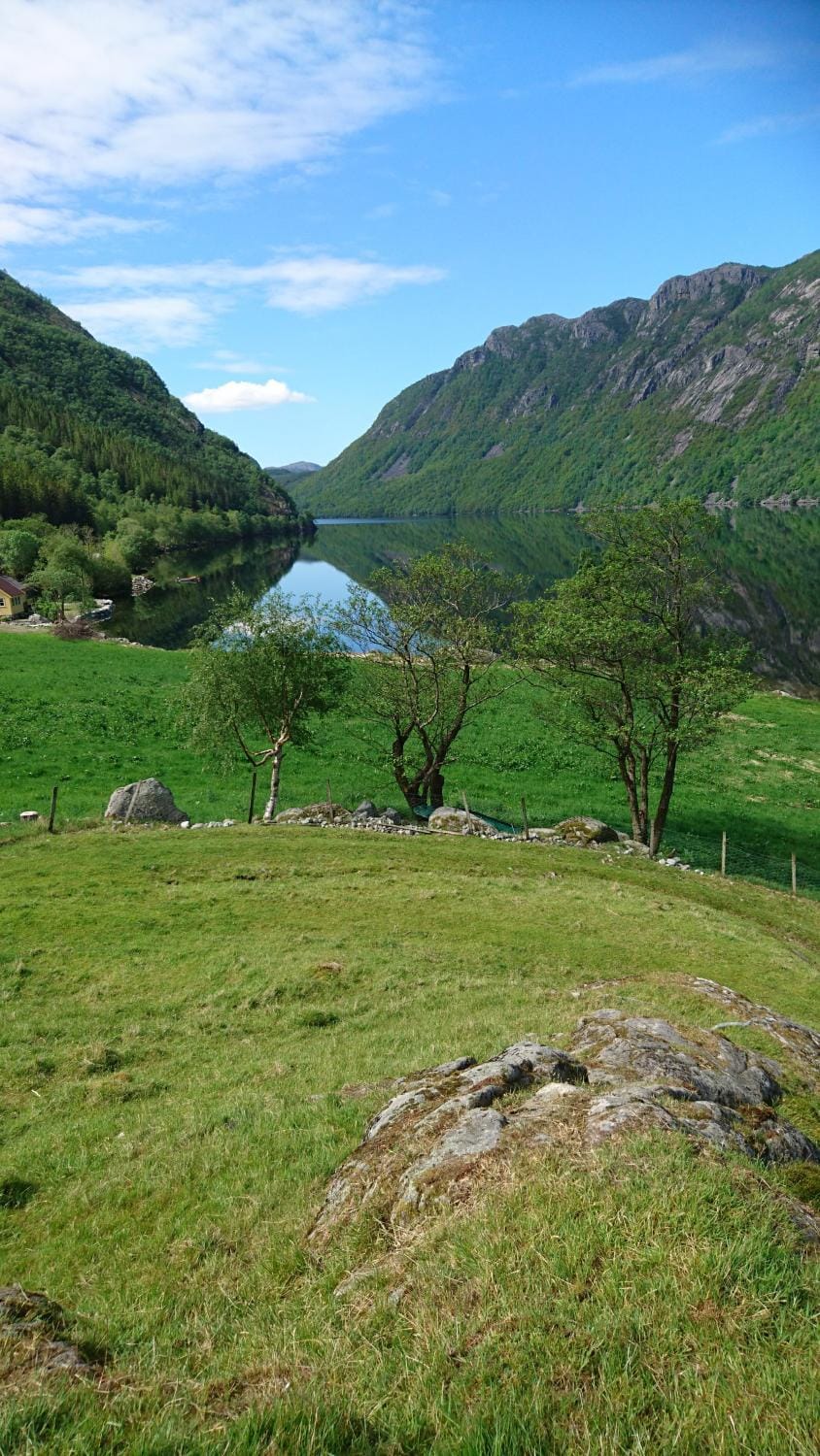 Natural landscape, Lake view, Mountain view