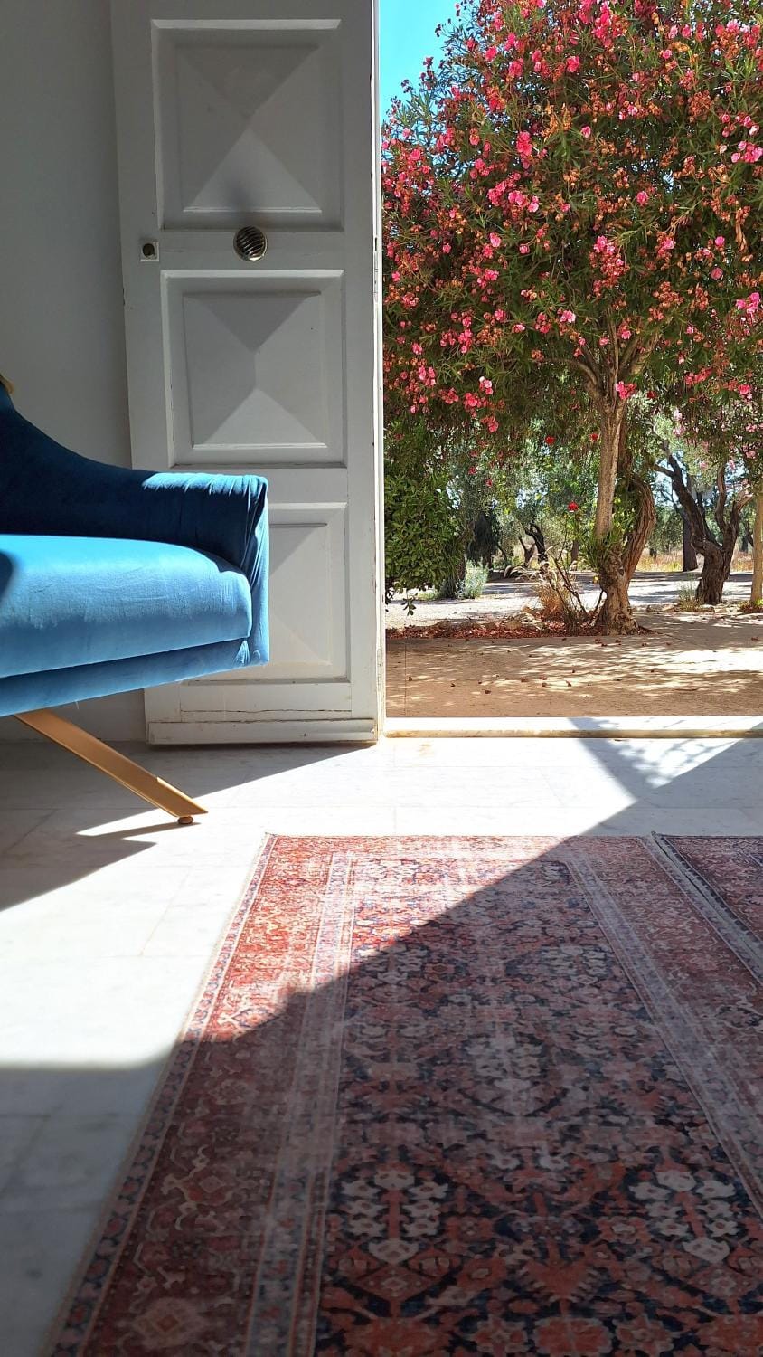 Living room, Seating area, Garden view