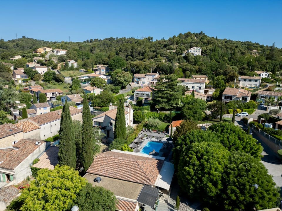 Property building, Natural landscape, Bird's eye view