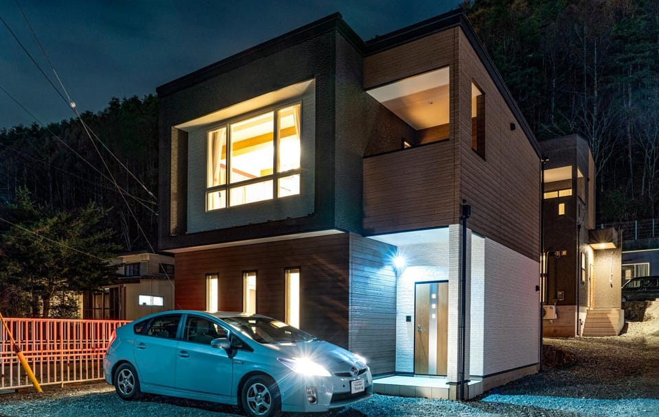 Property building, Night, Neighbourhood, Parking