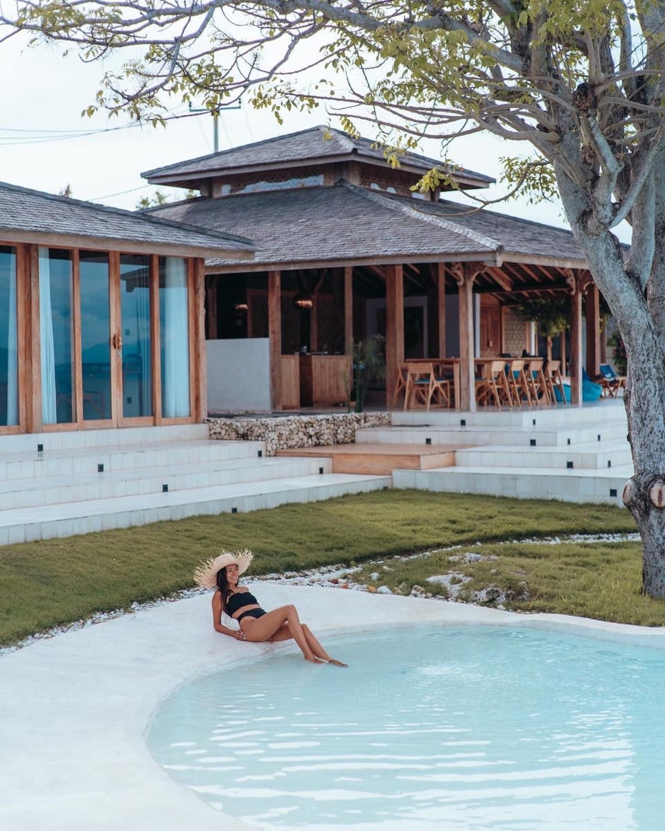 Property building, People, Swimming pool