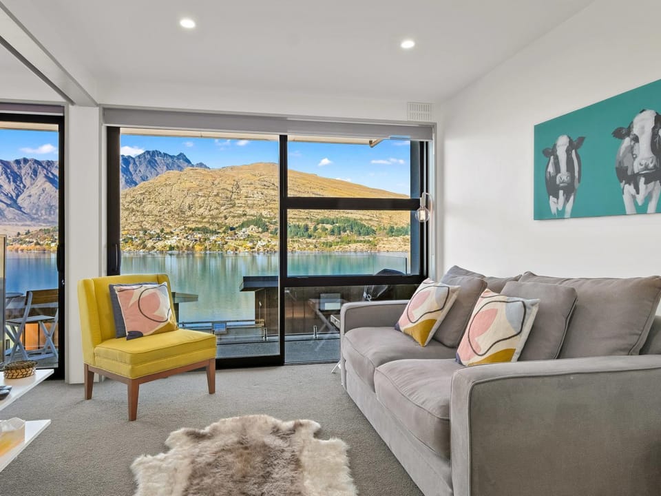 Natural landscape, Living room, Seating area, Lake view, Mountain view