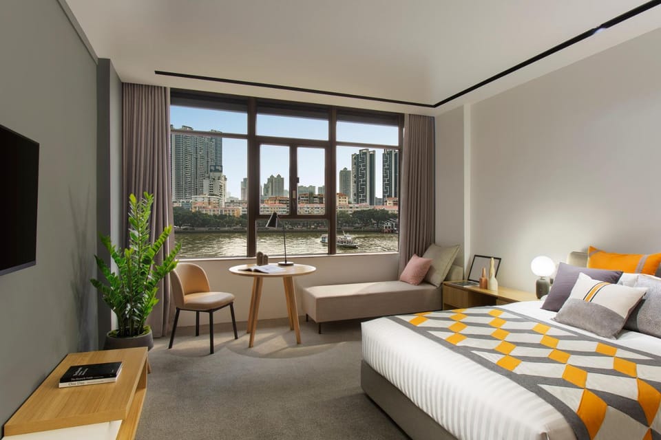 Bed, View (from property/room), Photo of the whole room, Seating area, Bedroom