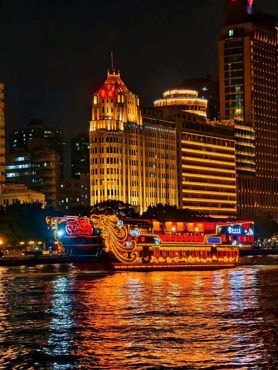Property building, Night, City view, River view