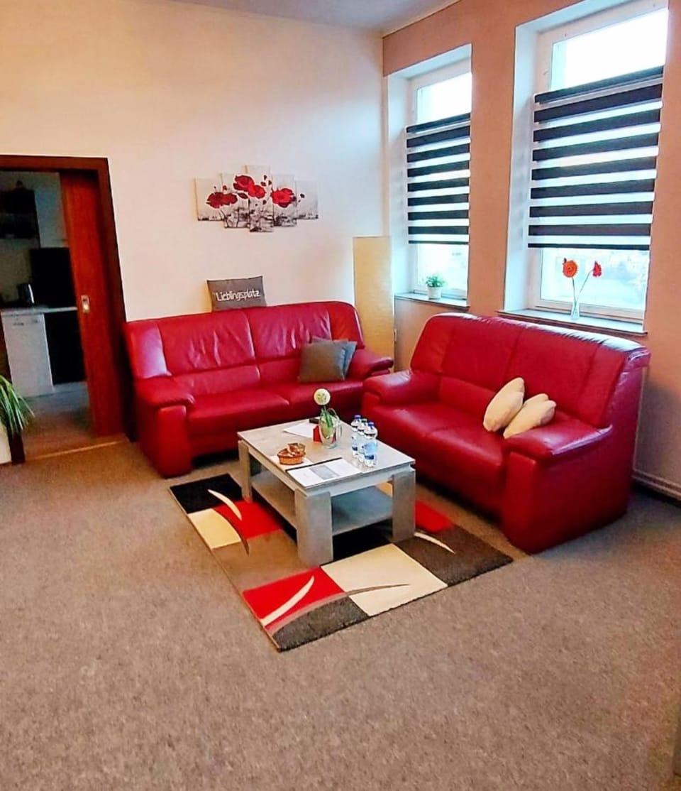 Ferienwohnung "Blick-Mylau" im Vogtland - Nähe Freizeitpark Plohn & weltgrößter Ziegelsteinbrücke Apartment in Thuringia, Germany