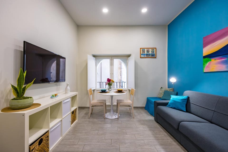 Living room, kitchen