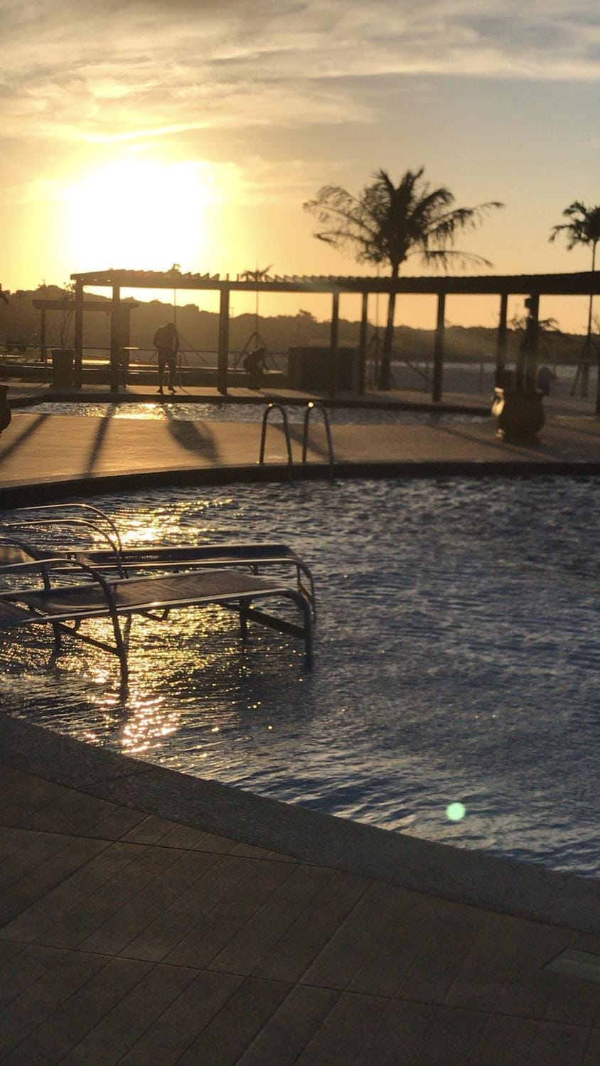 Swimming pool, Swimming pool, Sunset