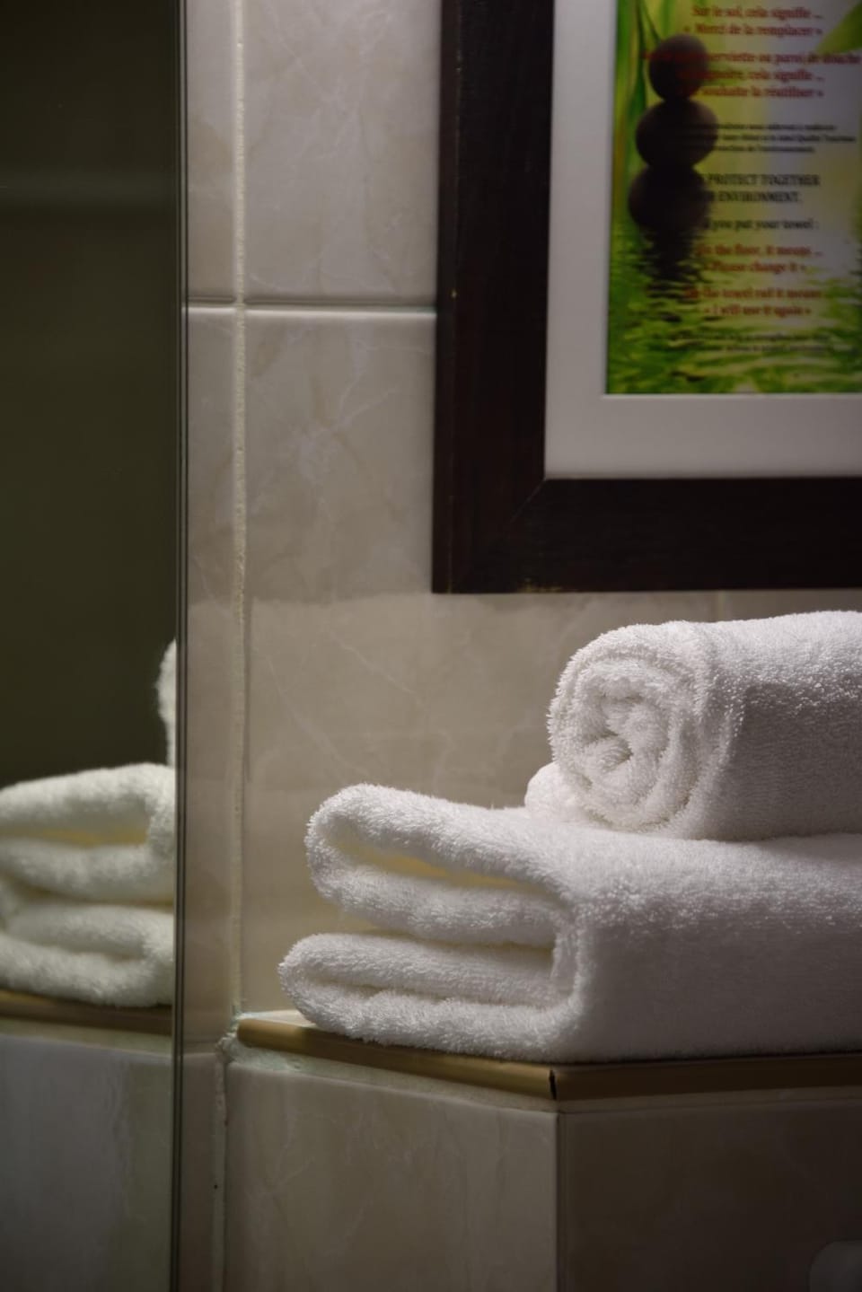 Bathroom, towels