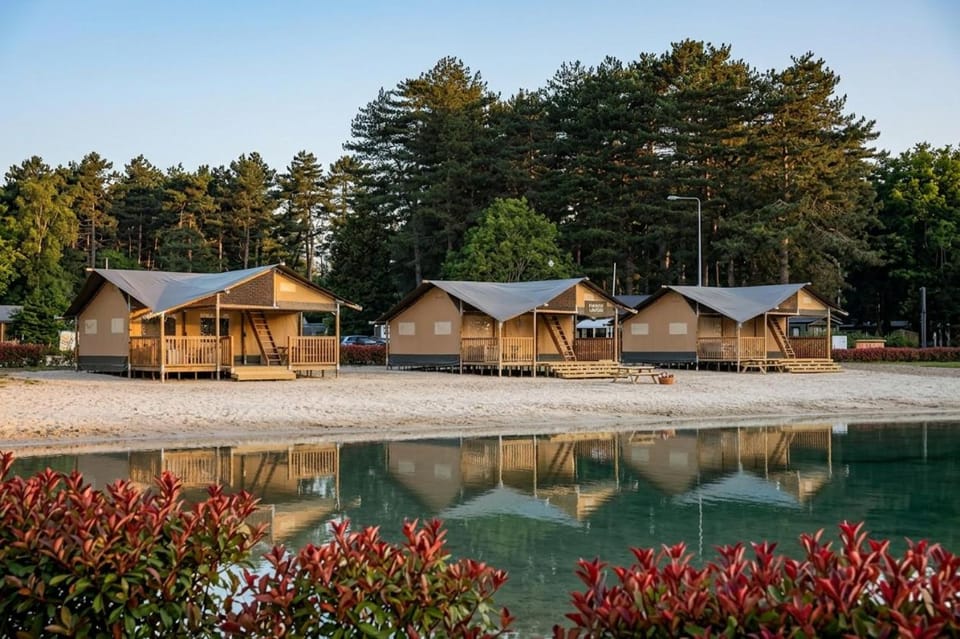 Property building, Beach, Lake view