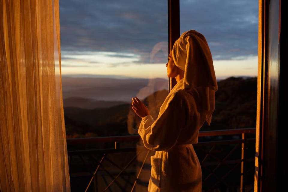 Mountain view, Sunset