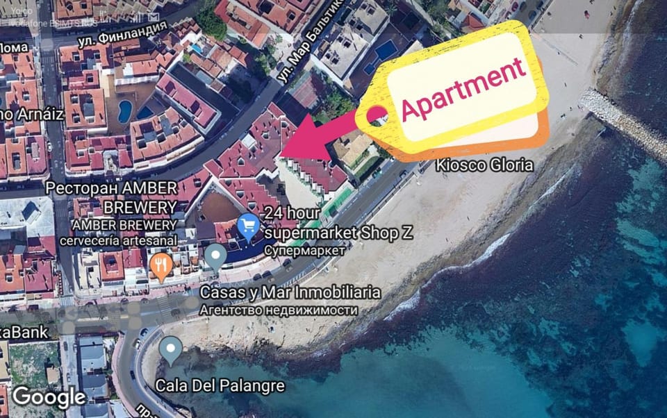 Restaurant/places to eat, Neighbourhood, Natural landscape, Bird's eye view, Beach, Supermarket/grocery shop