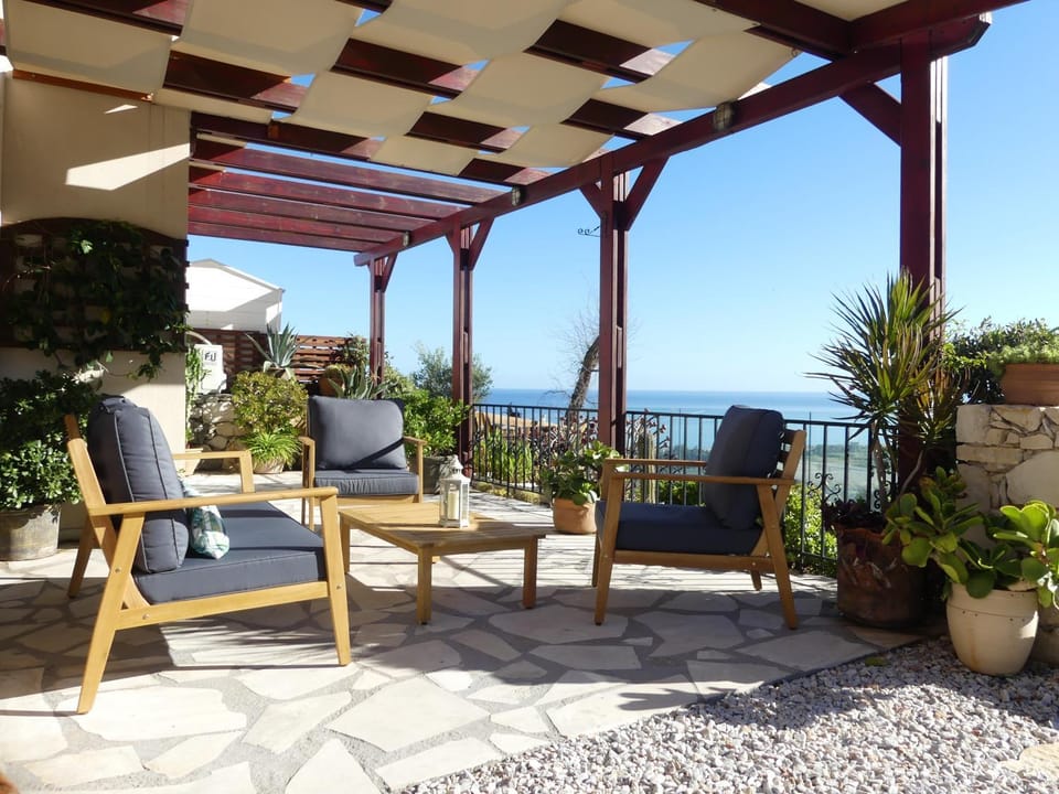 Patio, Day, Natural landscape, View (from property/room), Balcony/Terrace, Balcony/Terrace, Seating area, Sea view