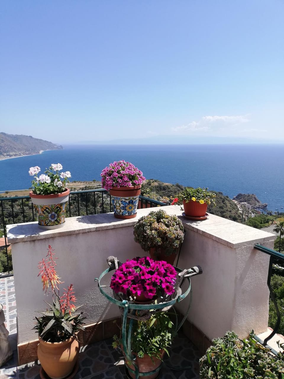 Natural landscape, View (from property/room), Balcony/Terrace, Sea view