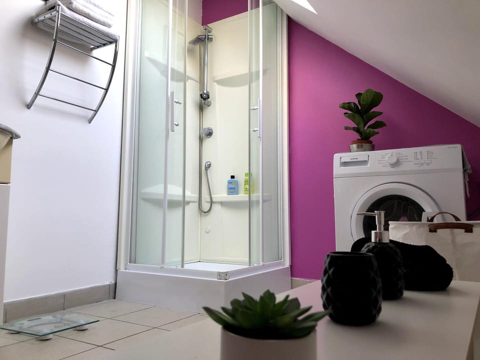 Shower, Bathroom, washing machine