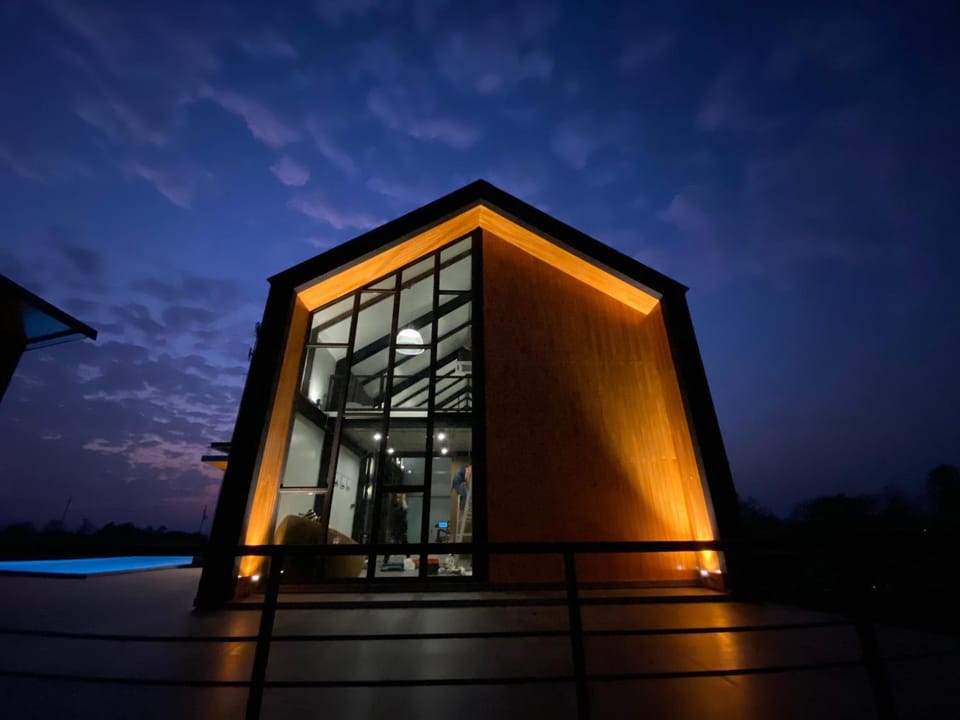 Property building, Sunset