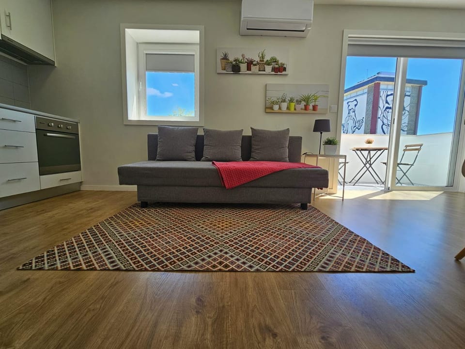 Living room, air conditioner