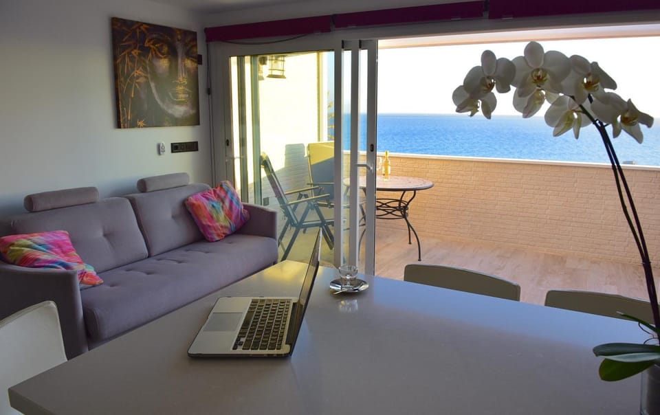 Living room, Seating area, Sea view