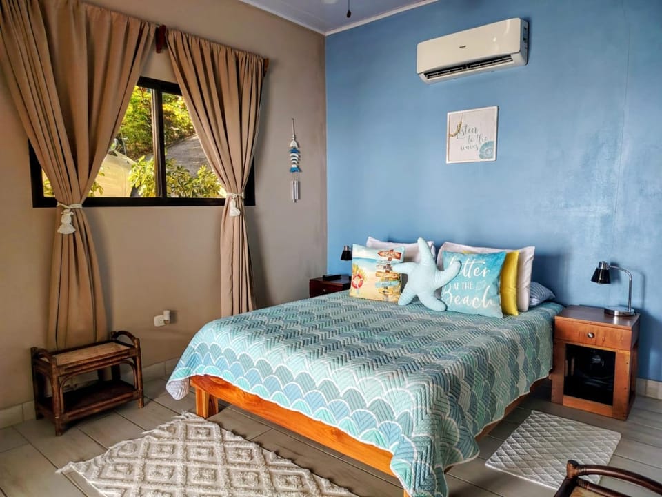Bed, air conditioner