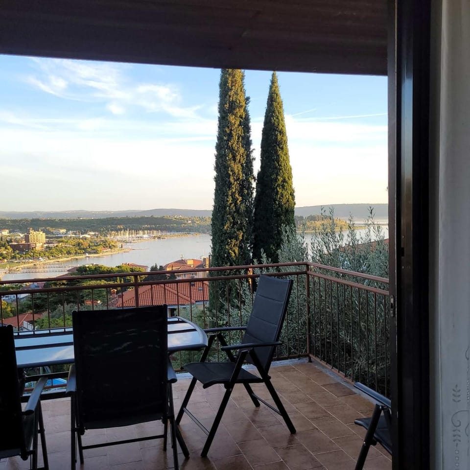 Panoramic view near the beach in Portotož+P Apartment in Portorož