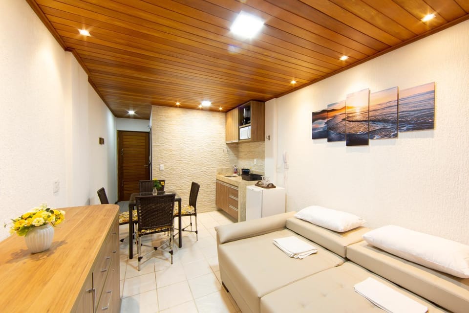 Kitchen or kitchenette, Living room, Dining area, microwave, oven